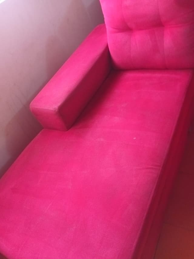 Depois - Sofá suede com manchas profundas